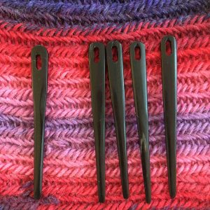 Black Waterbuffalo Horn Nalbinding Needle